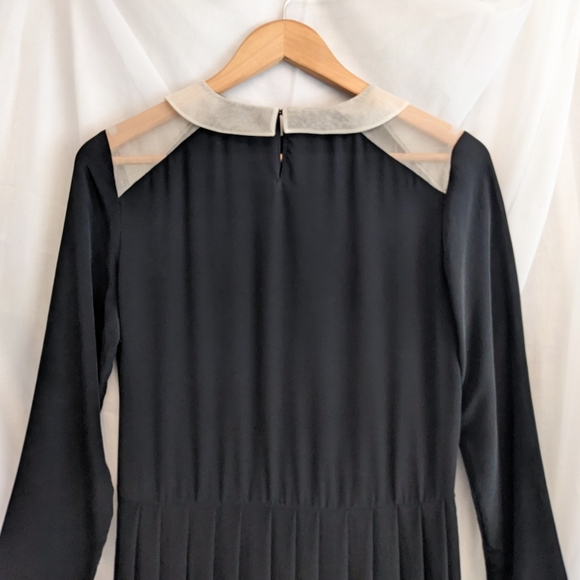 Black and white silk dress - Picture 4 of 5